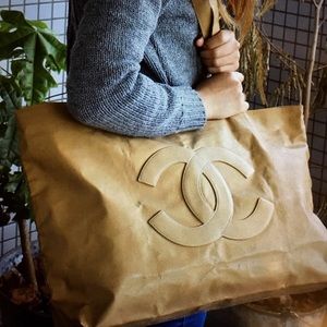 🔥CHANEL large tote SUPER RARE beautiful Vintage!